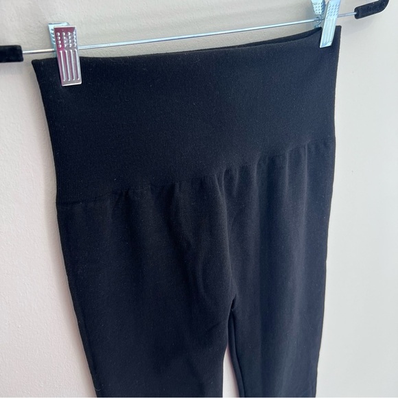 A‎ New Day Womens High Waist Ponte Leggings Knit Black Slimming Warm Large/XL - Picture 5 of 16